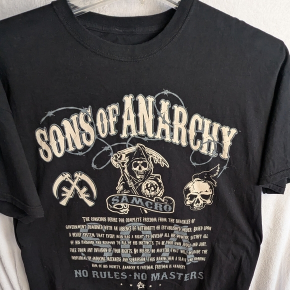 Sons of Anarchy Black Graphic T-Shirt XXL - Picture 1 of 2